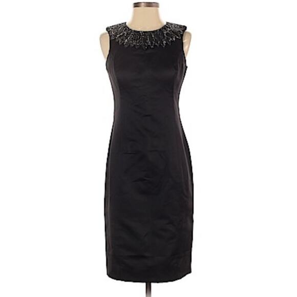 Jason Wu beaded collar silk sheath dress - Picture 2 of 9